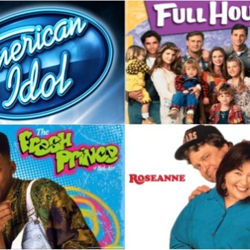 Collage of old shows and sitcoms