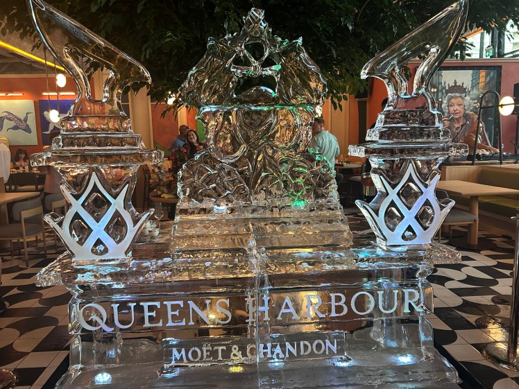 large ice sculpture