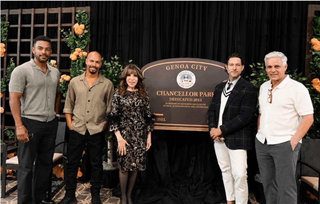 The Stars of the Y&R pose for a picture at Kate Linder's Tea in a Garden Event on May 31st